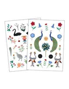 Hojas de pegatinas de vinilo "Brianda"