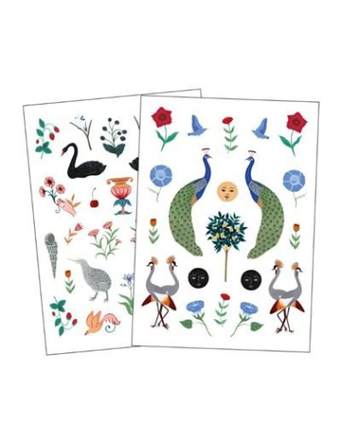 Hojas de pegatinas de vinilo "Brianda"