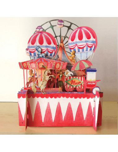 Tarjeta infantil pop-up "Feria"