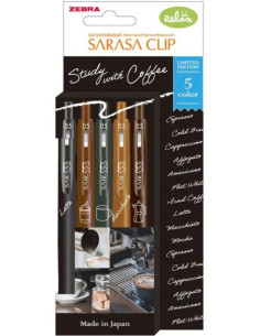 Set de 5 bolígrafos "Coffee"