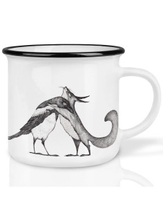 Taza de cerámica "Ardilla y Urraca"