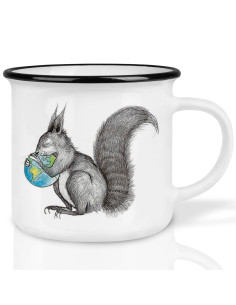 Taza de cerámica "Squirrel World"