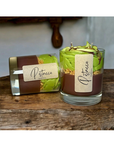 Vela de soja artesana "Pistacho"