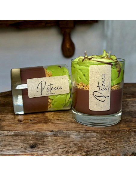 Vela de soja artesana "Pistacho"
