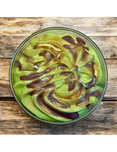 Vela de soja artesana "Pistacho"