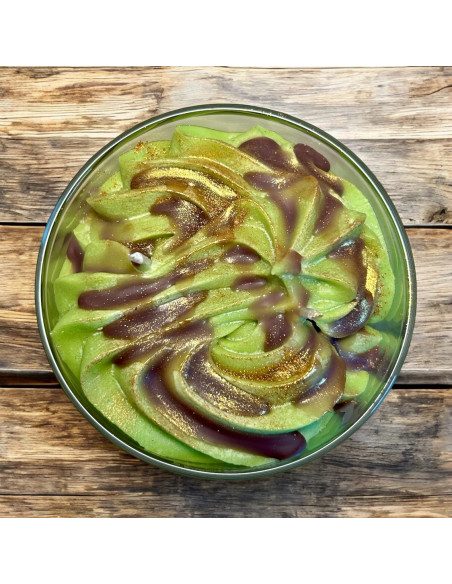 Vela de soja artesana "Pistacho"