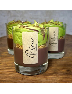 Vela de soja artesana "Pistacho"