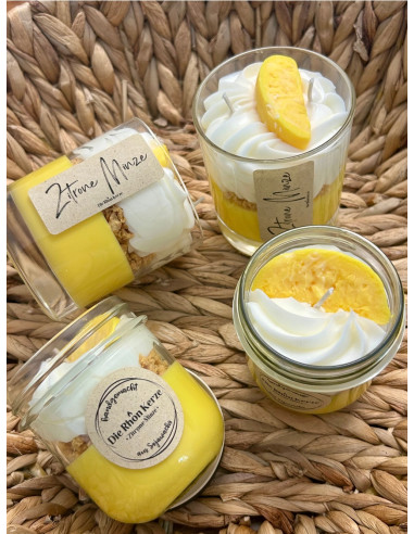 Vela de soja artesana "Limón y menta"