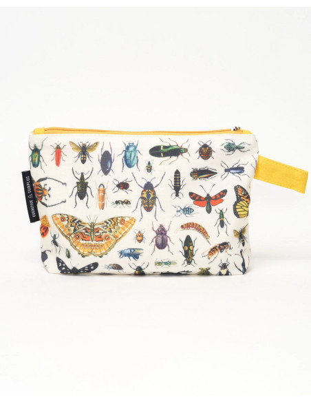 Neceser de algodón reciclado "Mariposas e insectos"
