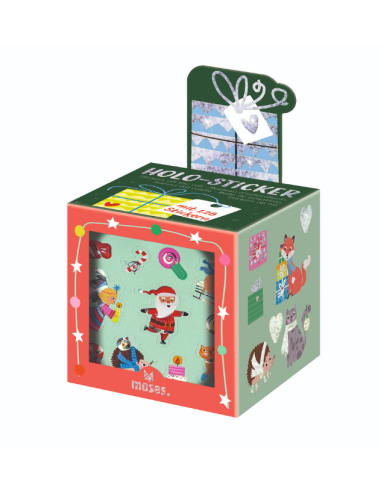 Rollo de pegatinas navideñas