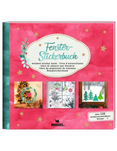 Libro de pegatinas navideñas decorativas