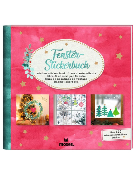 Libro de pegatinas navideñas decorativas