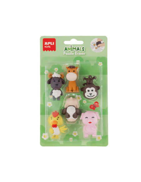 Set de gomas de borrar "Puzzle"