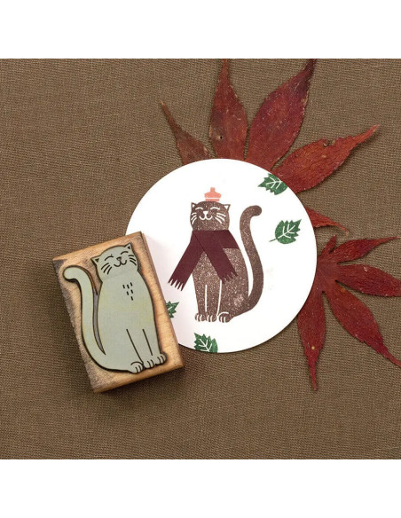 Sello de madera "Gato"