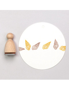 Sello de madera "Caracola"