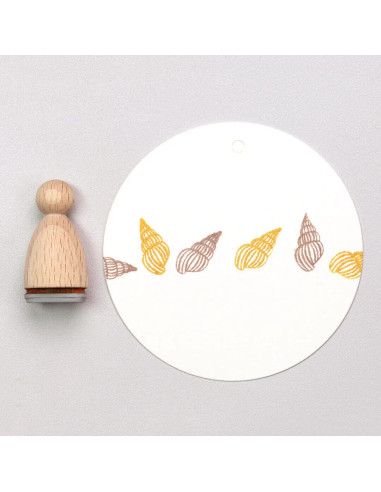 Sello de madera "Caracola"