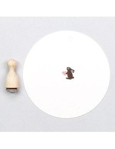 Sello de madera "Conejito"