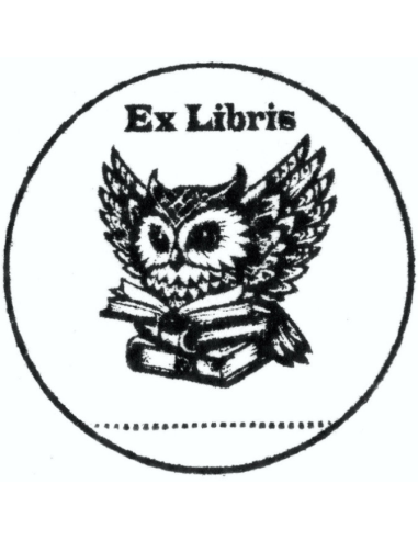 Sello Ex-libris "Búho"