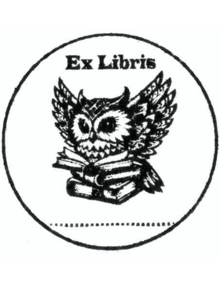 Sello Ex-libris "Búho"