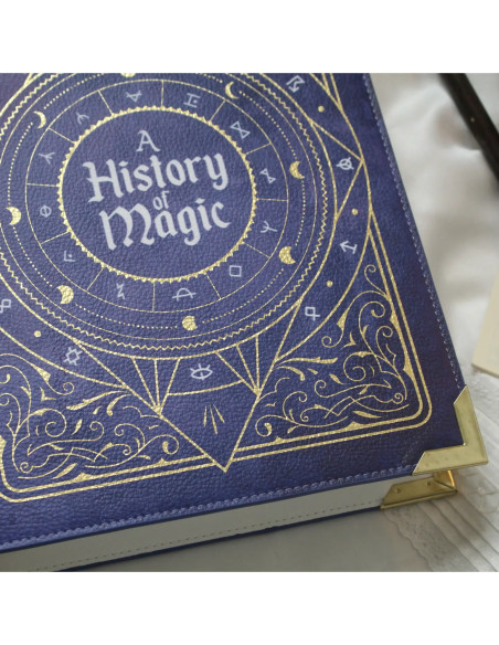 Bolso libro de cuero vegano "A History of Magic"
