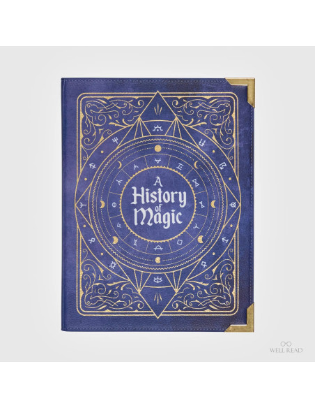 Bolso libro de cuero vegano "A History of Magic"
