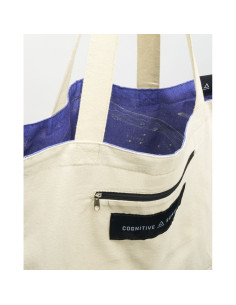 Bolso reversible de algodón reciclado "Mapa estelar" 2