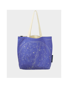 Bolso reversible de algodón reciclado "Mapa estelar"
