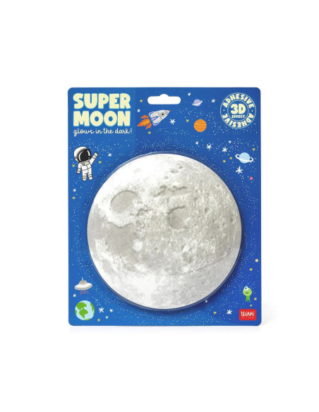 Luna fosforescente adhesiva