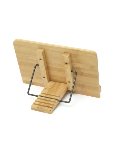 Atril plegable de bambú