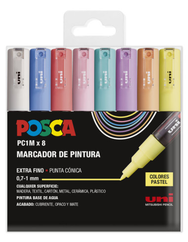 Set de 8 rotuladores acrílicos "Pastel"