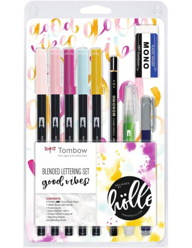 Set de lettering "Good Vibes"