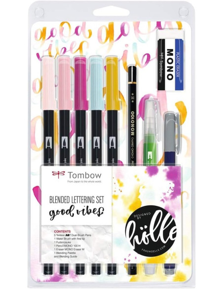 Set de lettering "Good Vibes"