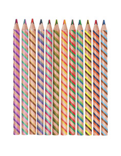 Set de 12 lápices de colores dobles "Jumbo" 2