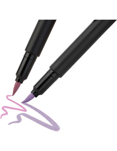 Set de 6 rotuladores pastel con punta pincel