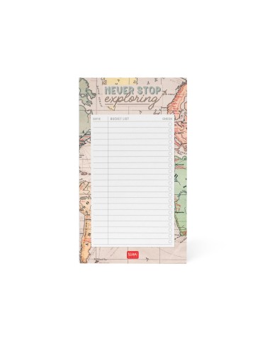 Bloc de notas "Never stop exploring"
