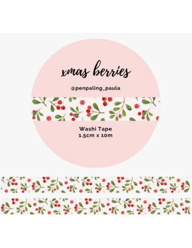 Washi tape "Xmas berries"