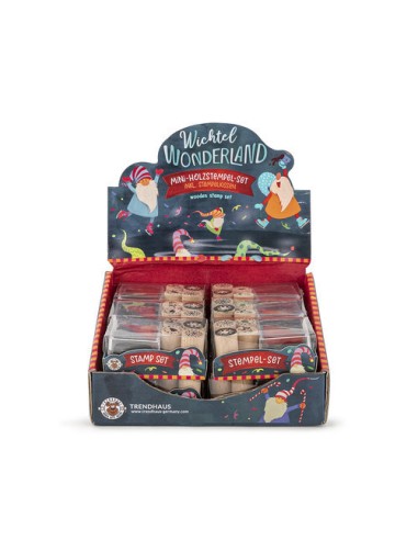 Set de sellos navideños y tinta