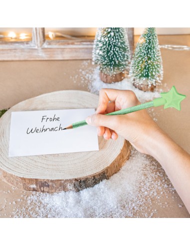 Lápiz brillante con goma de estrella