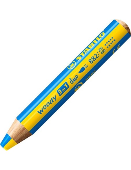 Set de 5 colores 3 en 1 bicolor "Woody"