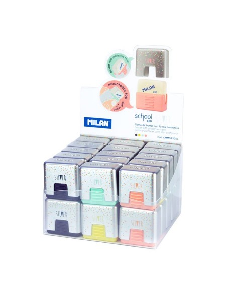 Goma de borrar 430 con funda de plástico