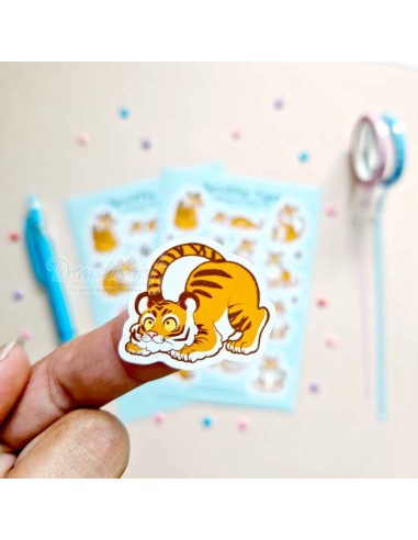 Hoja de pegatinas de vinilo "Tigres"