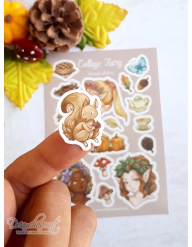 Hoja de pegatinas de vinilo "Hadas"