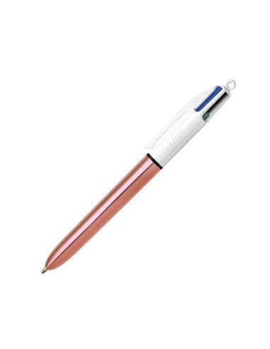 Bolígrafo de 4 colores en oro rosa