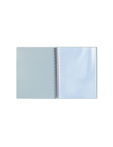 Carpeta A4 metalizada con 20 fundas