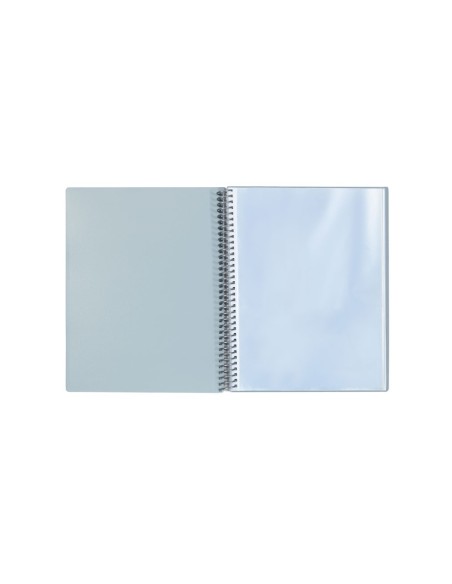 Carpeta A4 metalizada con 20 fundas