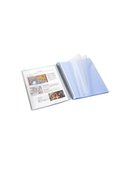 Carpeta A4 metalizada con 20 fundas