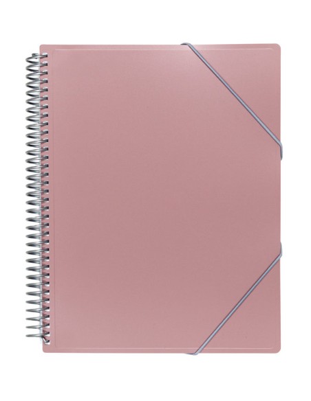 Carpeta A4 metalizada con 20 fundas