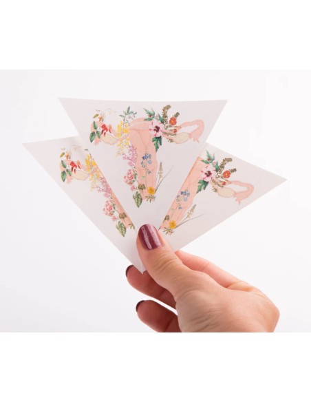 Pegatina de vinilo "Útero"