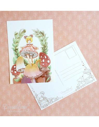 Postal "Chica seta"