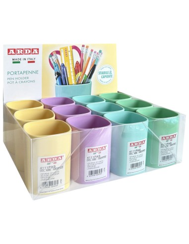 Portalápices pastel de plástico duro